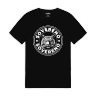 Men's Black SOVERENO T-Shirt with a Tiger on the front - Model II Men's Black SOVERENO T-Shirt with a Tiger on the front - Model II