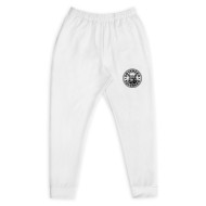 Men's White SOVERENO Joggers with a Tiger on the front - Model I