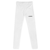 Men's White SOVERENO Leggings with a logo on the front - Model III