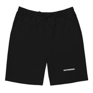 Men's Black SOVERENO Shorts with a logo on the front - Model IV Men's Black SOVERENO Shorts with a logo on the front - Model IV