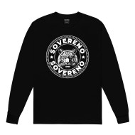 Men's Black SOVERENO Long Sleeve T-shirt with a Tiger on the front - Model II Men's Black SOVERENO Long Sleeve T-shirt with a Tiger on the front - Model II