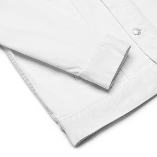 Men's White Denim Jacket Model Classic III