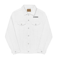 Men's White SOVERENO Classic Denim Jacket - Model I Men's White SOVERENO Classic Denim Jacket - Model I