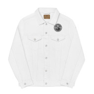 Men's White SOVERENO Classic Denim Jacket - Model II Men's White SOVERENO Classic Denim Jacket - Model II