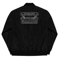 Men's Black SOVERENO Premium Bomber Jacket - Model II Men's Black SOVERENO Premium Bomber Jacket - Model II
