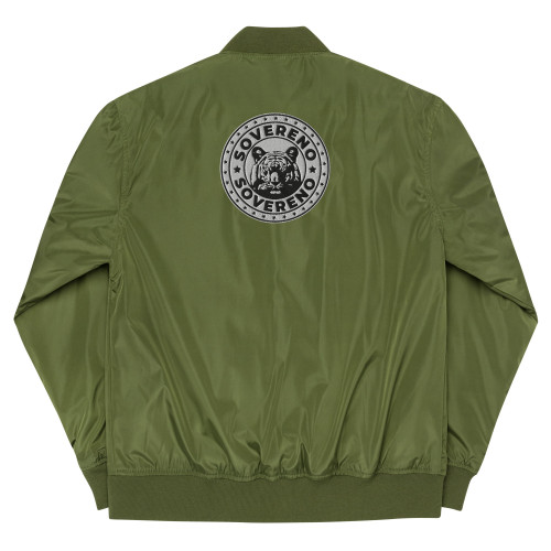 Men's Premium Green Bomber Jacket Model Classic I