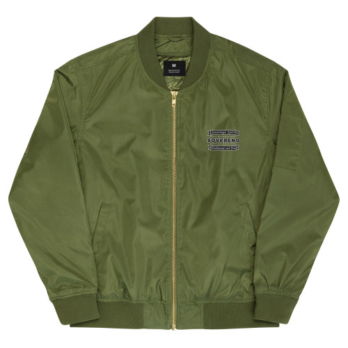Men's Premium Green Bomber Jacket Model Classic II