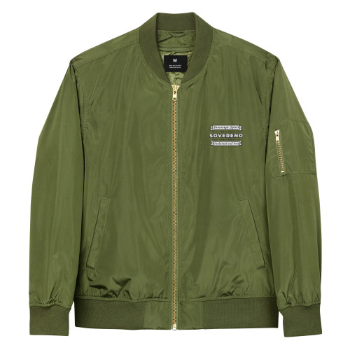 Men's Premium Green Bomber Jacket Model Classic III
