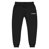 Men's Black SOVERENO Sweatpants with a logo on the front - Model IV Men's Black SOVERENO Sweatpants with a logo on the front - Model IV